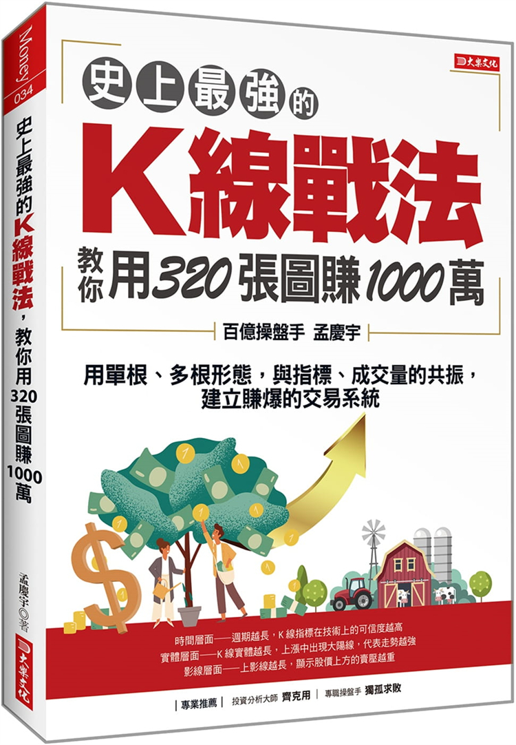 现货 史上zui强的K线战法，教你用320张图赚1000万：用单根、多根形态，与指标、成交量的共振，建立赚爆的交易系统