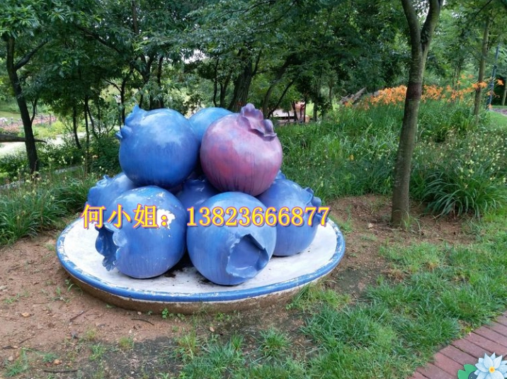 玻璃钢雕塑定制仿真水果蓝莓采摘种植基地农业丰收节活动宣传模型