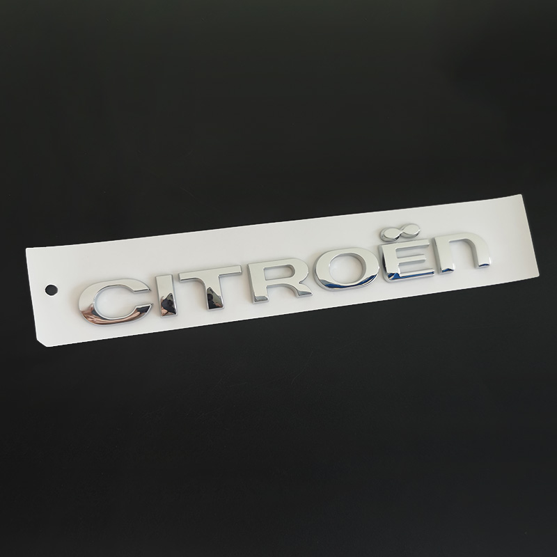 适用于雪铁龙CITROEN后备箱车标法文标字母标3D立体个性改装贴标