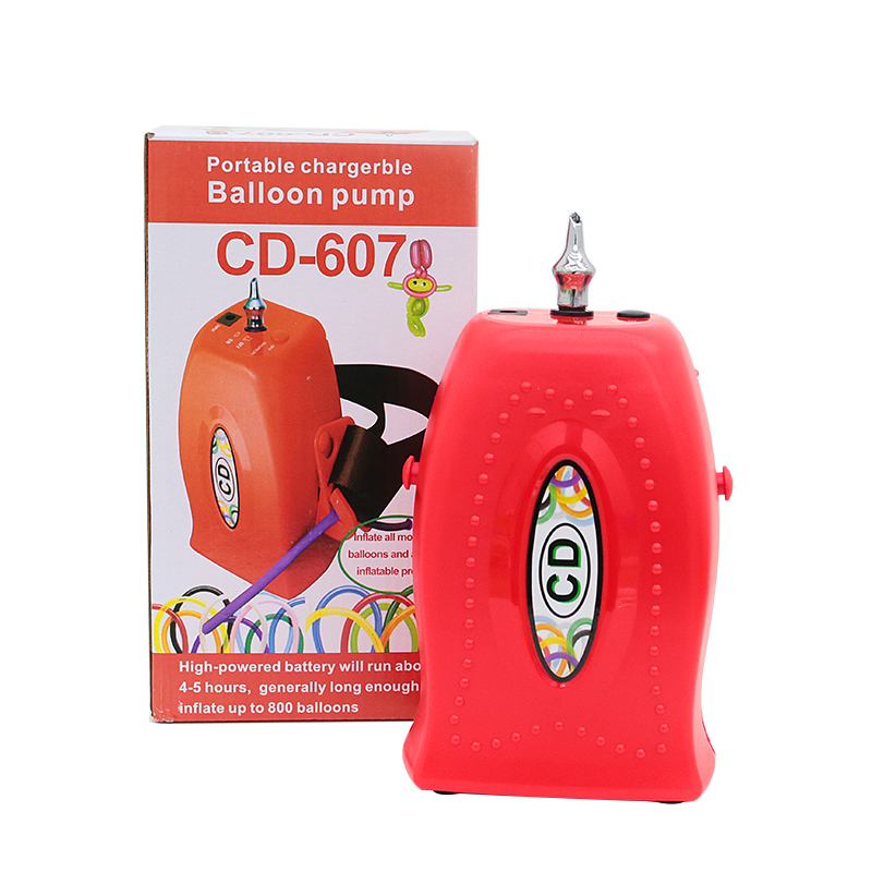 CD607长条打气机魔术气球电动充气泵蓄电池便携式打气筒儿童卡通