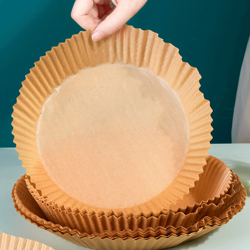 家用空气炸锅的专用纸食物烤箱烘焙盘工具圆形垫油纸硅油纸锡纸吸