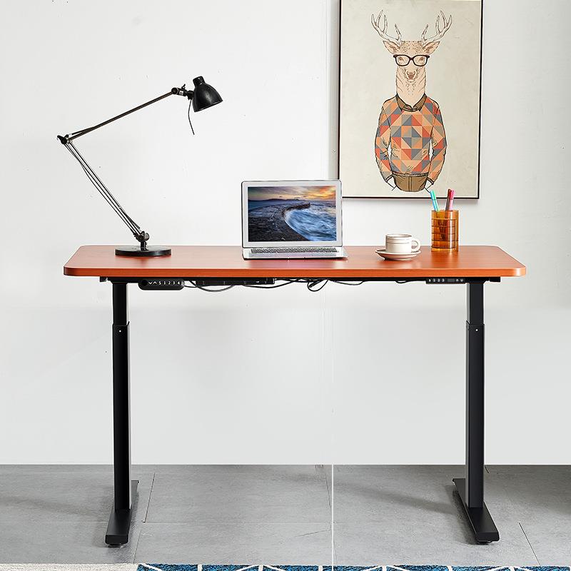 厂家定制 电动升降桌 大尺寸面板实木刨花板 家用办公电脑桌
