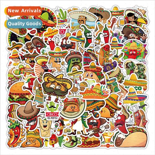 60 Mexican Food Festival Food Doodle Stickers Organizer ggag