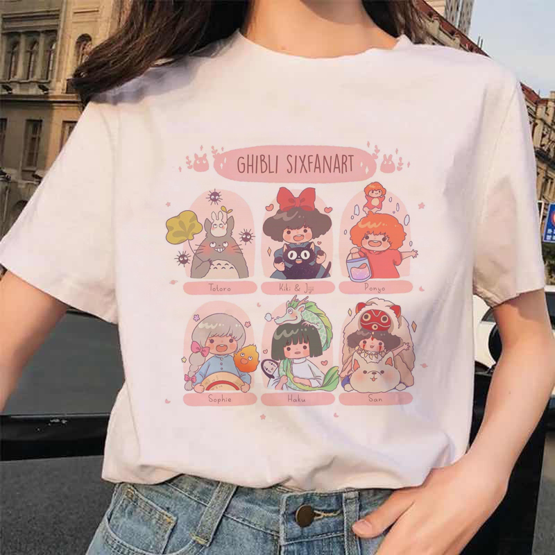 2021年夏季新款日本卡通动漫印花休闲百搭男女同款短袖T恤学生