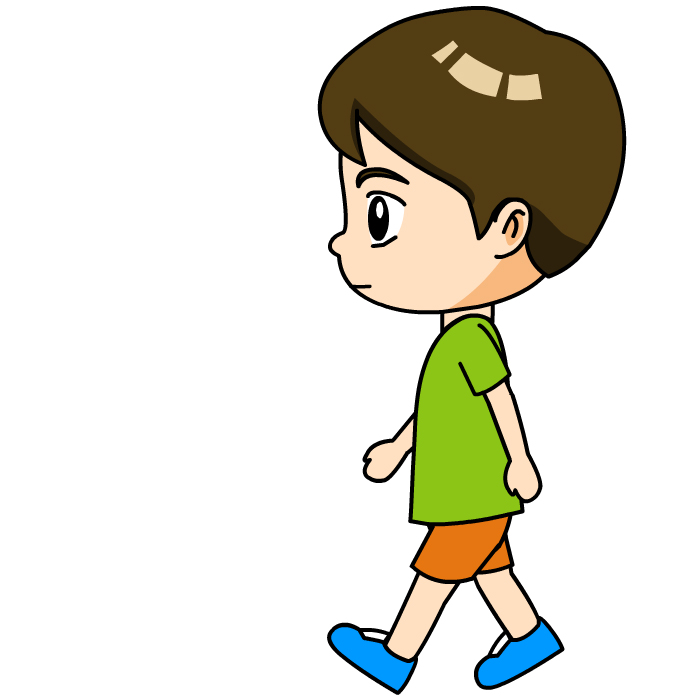 人物运动规律侧面走路男孩逐帧flash动画源文件animate8关键帧