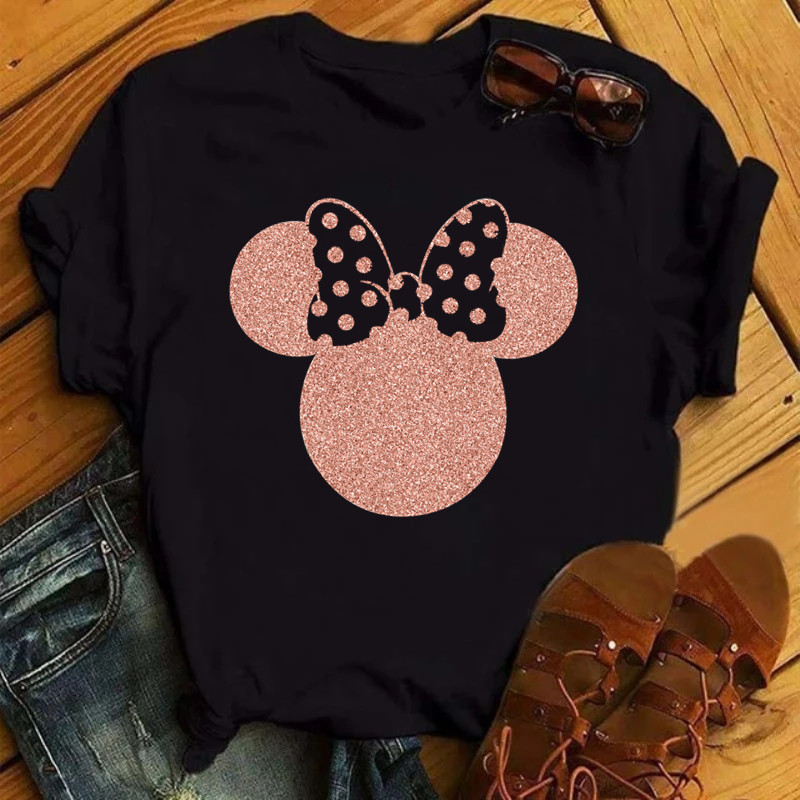 Mouse T shirt 夏季女装时尚潮流老鼠头像短袖T恤情侣衣亲子装