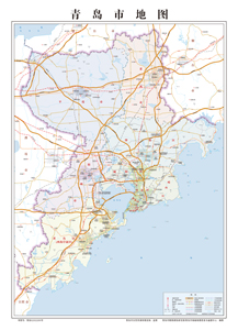 山东省青岛市地图打印定制行政区划水系交通地形卫星流域小区村界