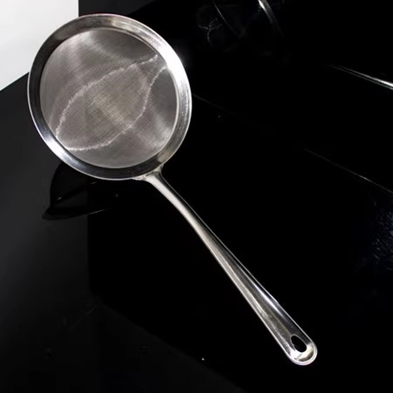 超密滤网勺不锈钢大漏勺去汤沫捞水饺滤豆浆勺家用餐厅奶茶店