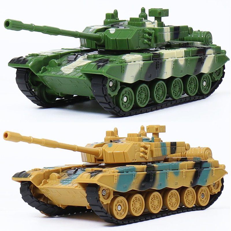 德立信坦克车儿童玩具男孩履带装甲战车宝宝耐摔导弹越野军事模型