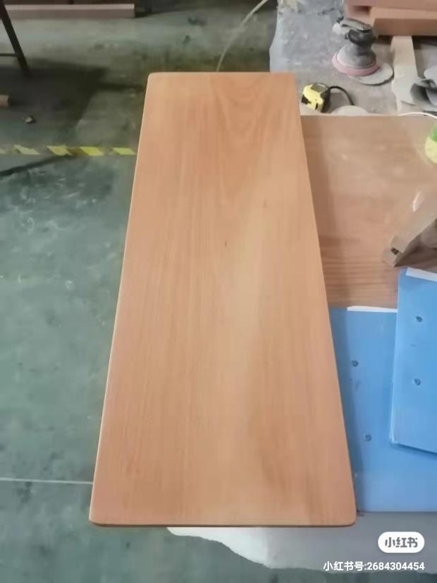 新品榉木实木原木板材会议桌桌面大板木方木材木料飘窗木板台面吧