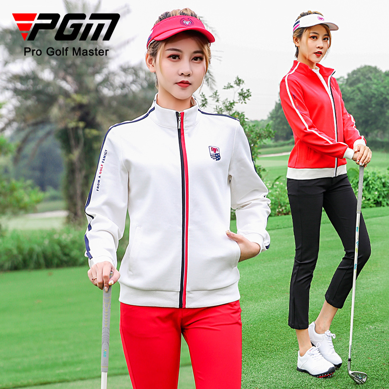 PGM高尔夫服装 女士轻便防风衣 春季运动球服外套 搭配长裤套餐