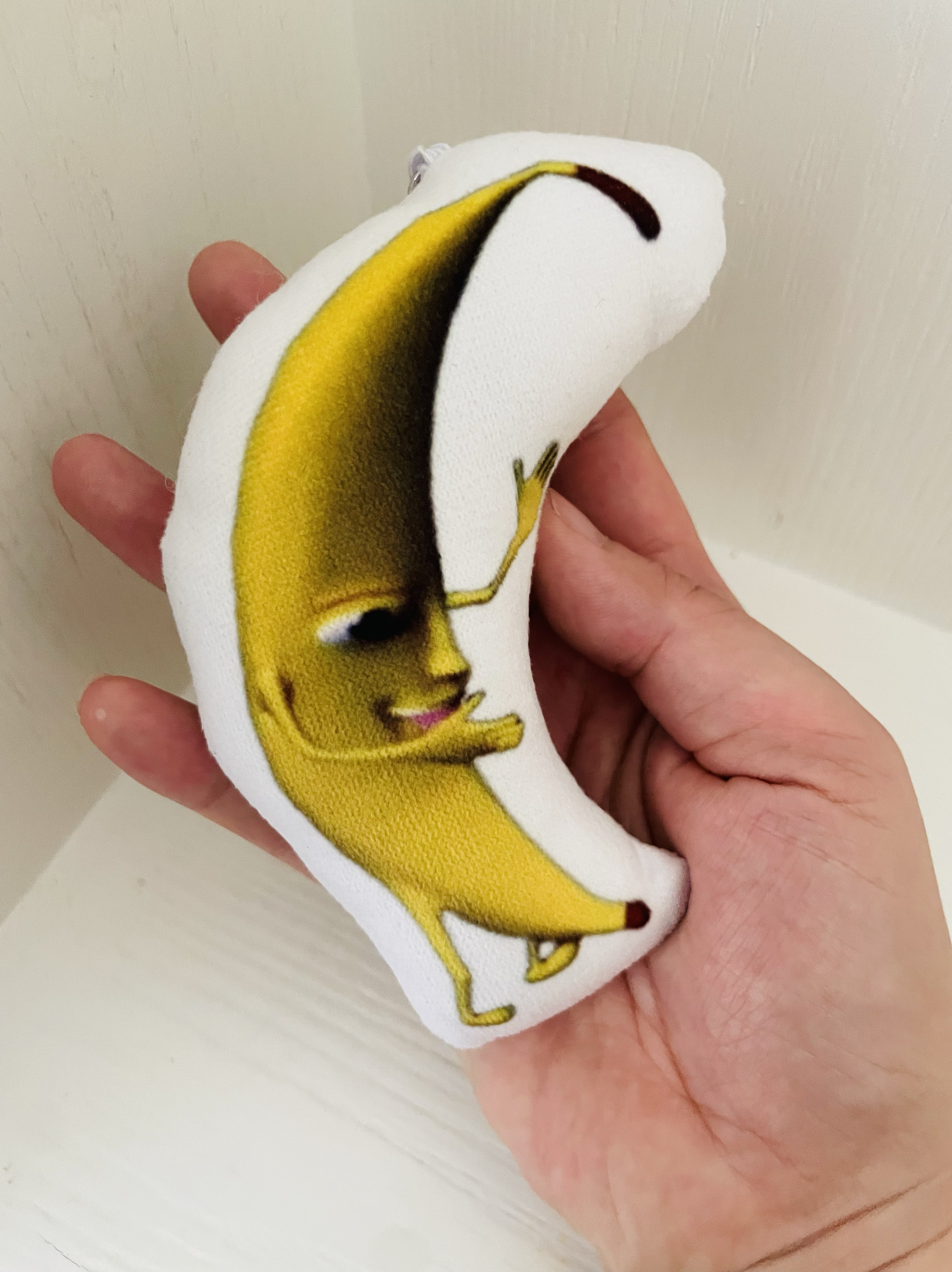 【新款一条大香蕉】会唱歌录音的大香蕉搞笑表情包鬼畜钥匙扣挂件