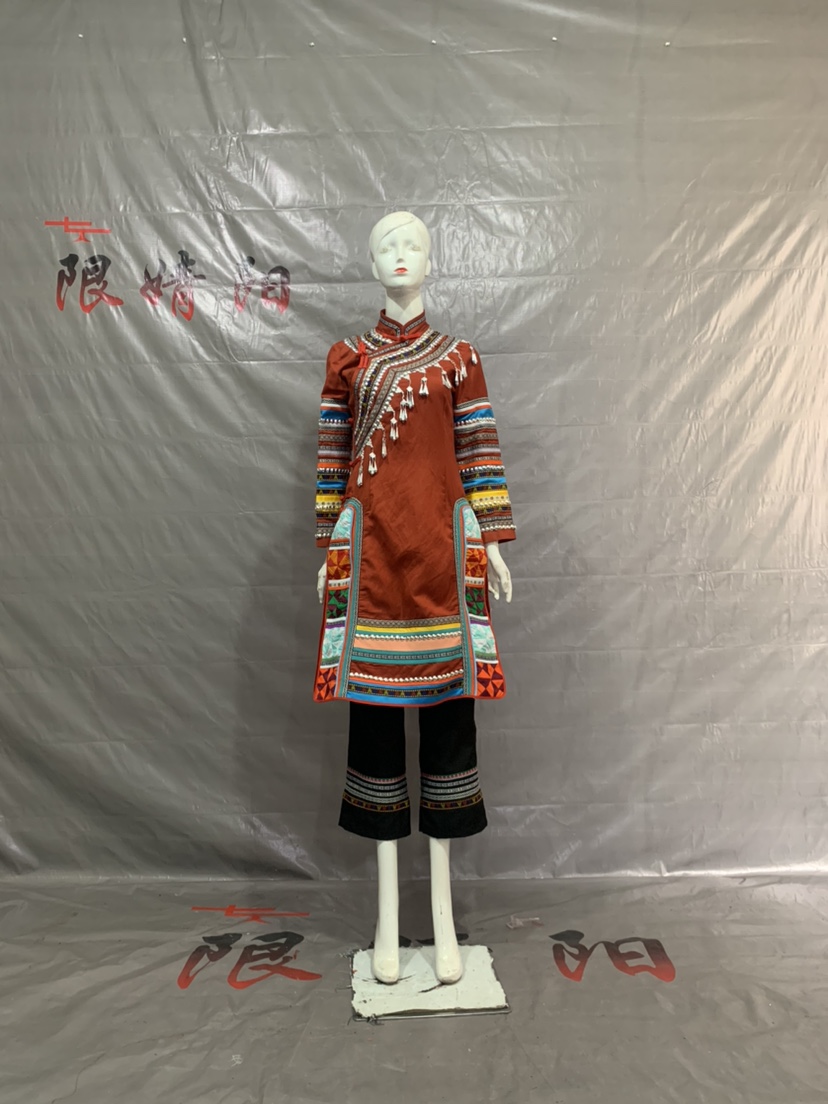 2020少数民族服装女云南特色民族风复古拉祜族生活套装舞蹈演出服
