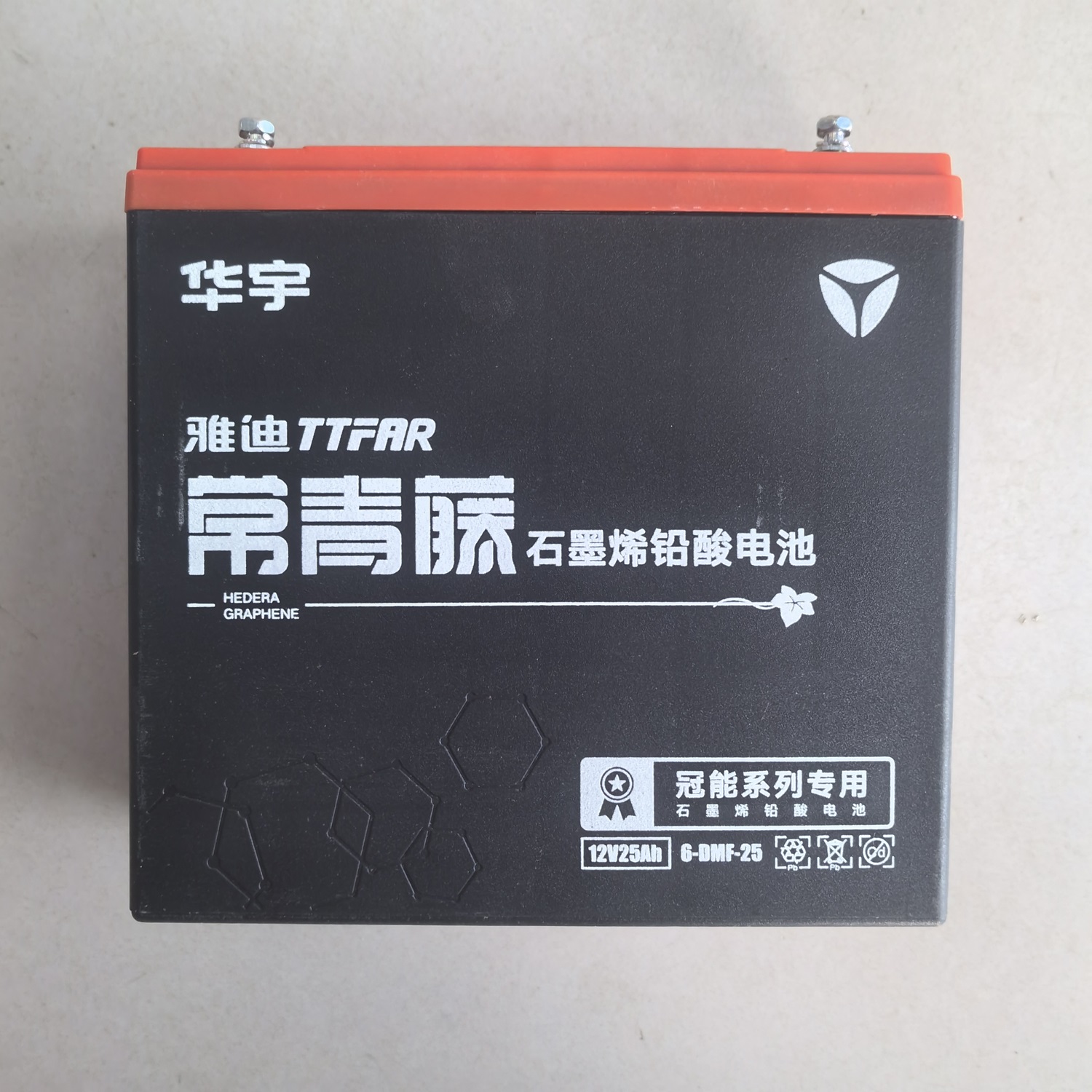 雅迪TTFAR常青藤石墨烯铅酸电池原厂原装华宇冠能三代PLUS电池