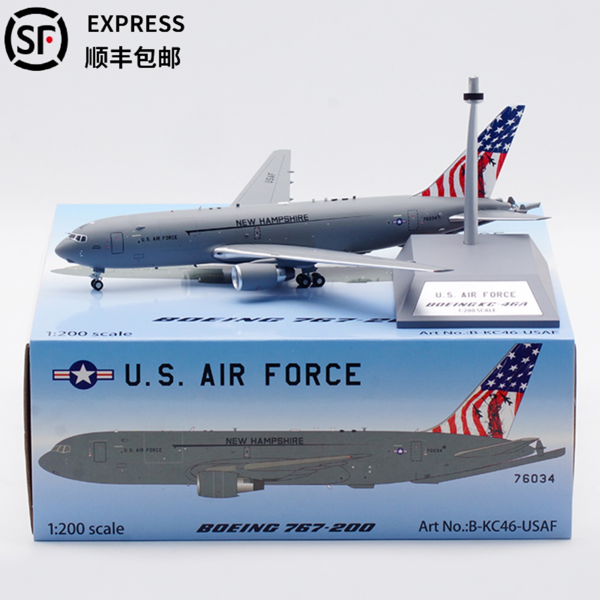 美国空军B-Models 1:200 合金飞机模型仿真KC-46空中加油机 76064