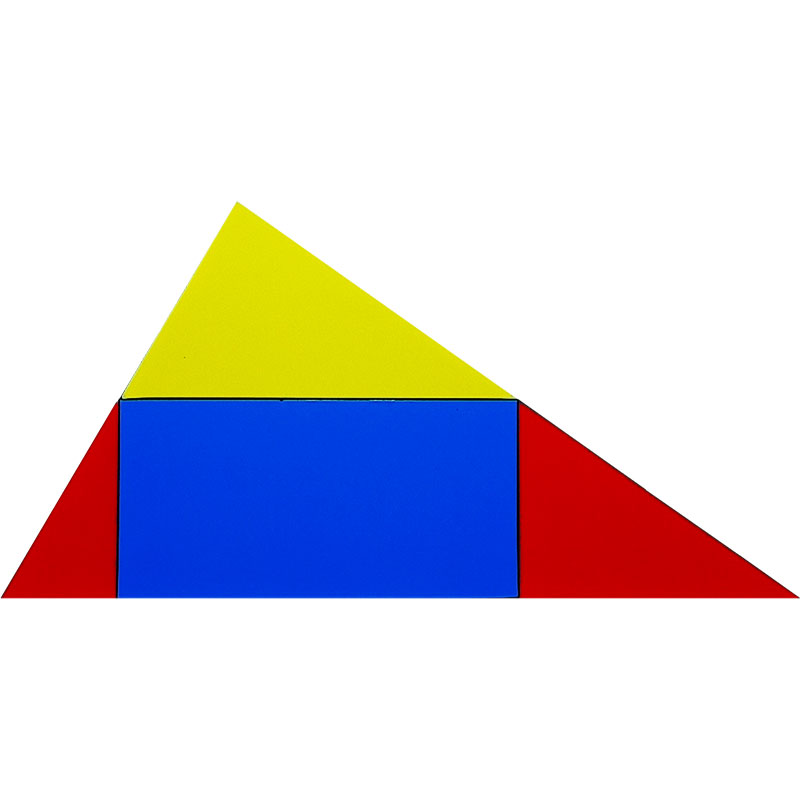 教具梯形平行四边形面积三角形中位线定理演示器初中小学数学磁性