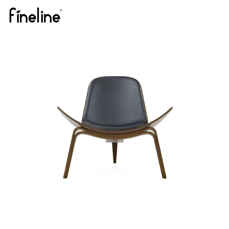 Fineline设计师家具 SHELL CHAIR三角贝壳椅 弯板曲木微笑飞机椅