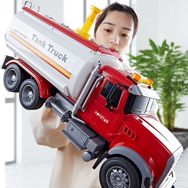 儿童超大型消防车玩具车可喷水洒水车模型救援救火消防员男孩大号