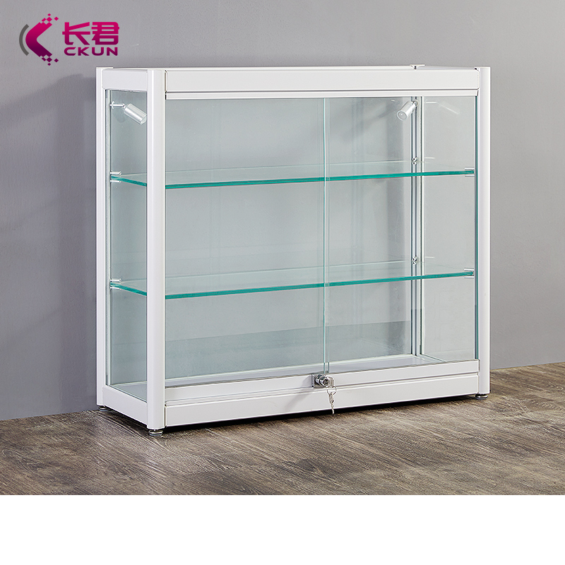 展示柜模型手办玩具摆件储物柜矮柜乐高展示架透明小型玻璃展柜