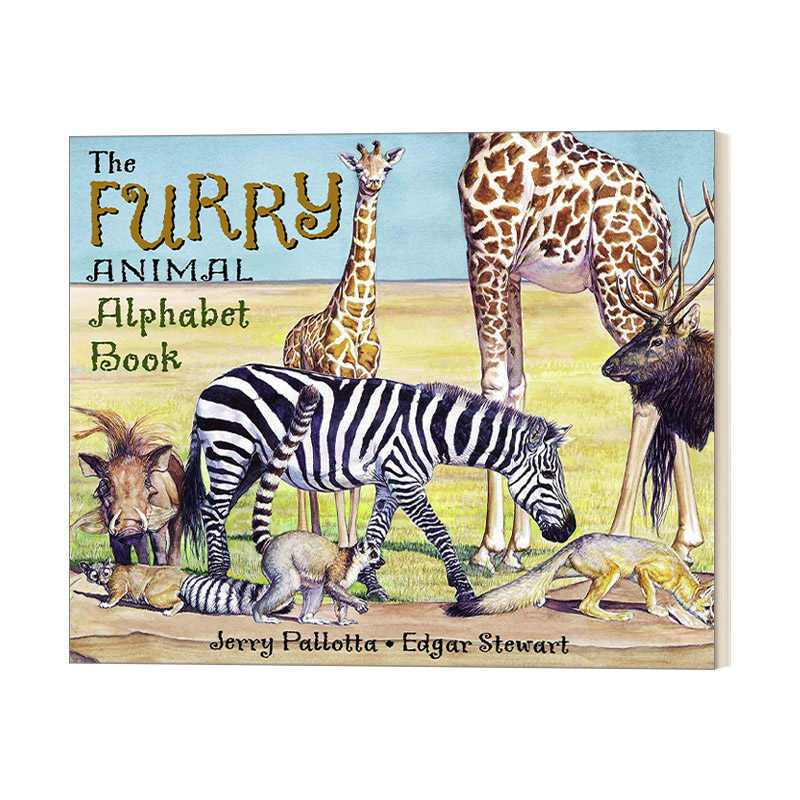 英文原版 The Furry Animal Alphabet Book 毛茸茸的动物字母表 儿童自然科普绘本图画书 4-8岁 英文版 进口英语原版书籍