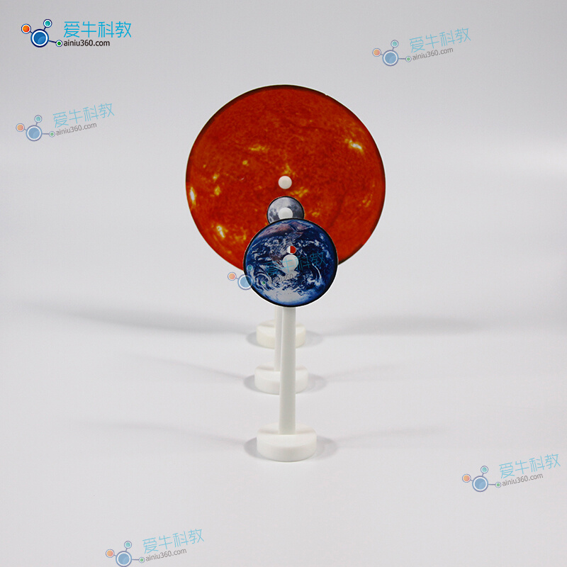 小学科学日地月模型一套用于模拟太阳、地球和月球的运动。