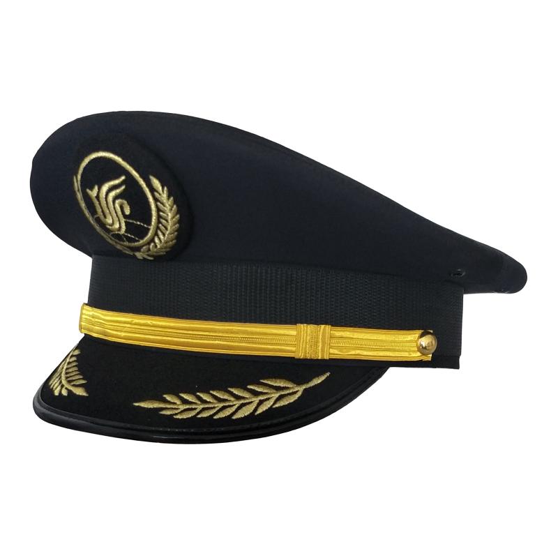 包邮高档国航大盖帽 机师帽 高档保安帽 男女通用帽子 机长帽子