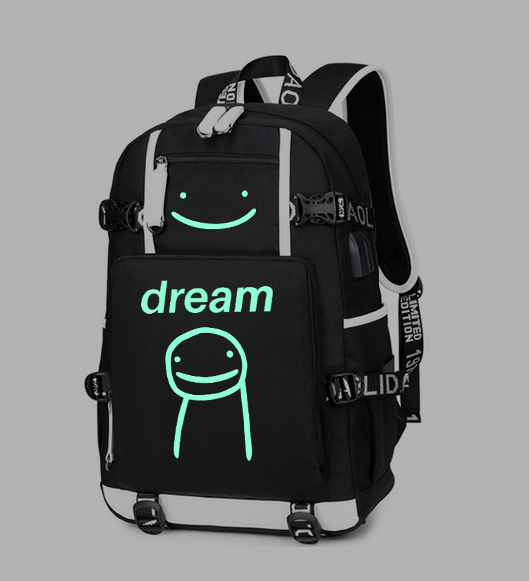 Dream书包大容量双肩包男初中小学生背包我的世界周边2021年新款