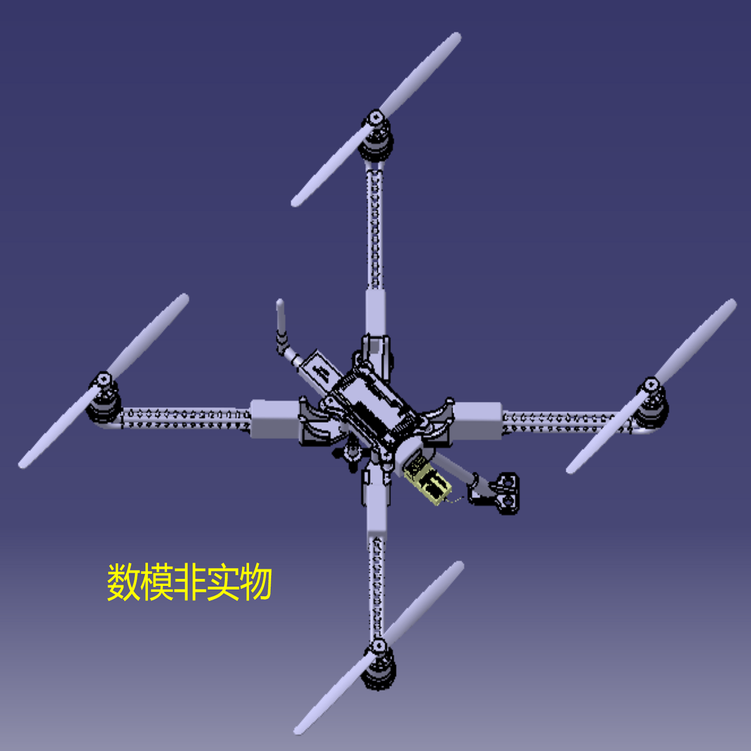 无人直升机结构图
