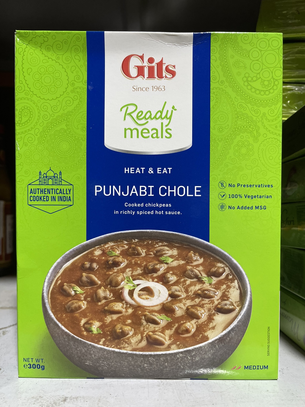 Indian ready meals Ready to eat Gits Punjabi chole 300g
