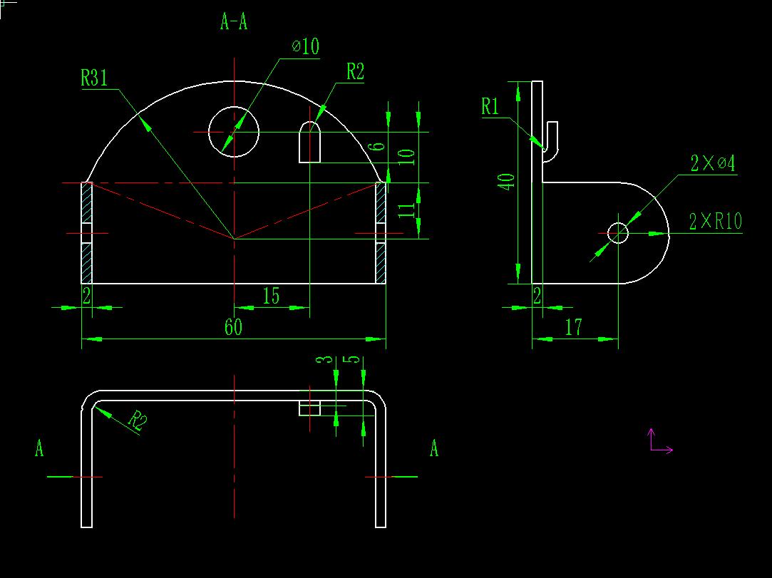 踏板组件（B）冲压成型工艺及模具CAD图纸设计