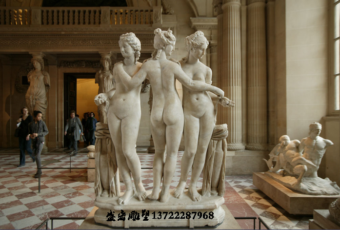 欧式雕塑西方人物雕塑三美神景观人物小品装饰摆件