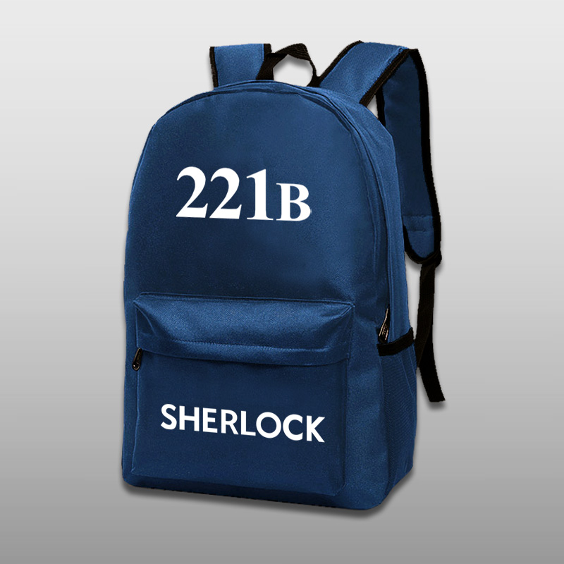 神探夏洛克福尔摩斯贝克街221B书包电脑旅行背包简约休闲双肩背包