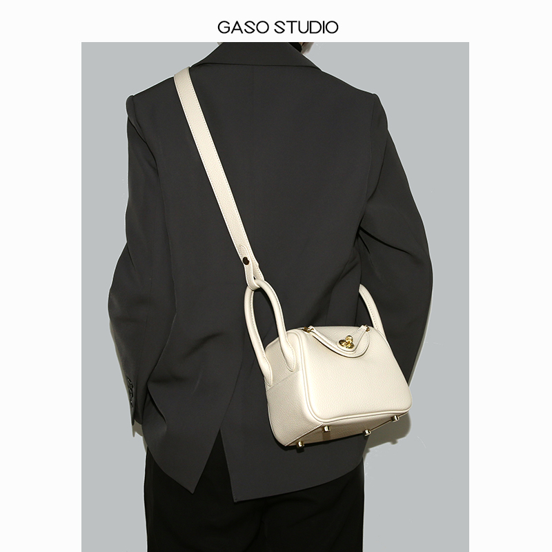 【光夏GASO】琳迪包mini小方包女斜挎高级感单肩包腋下包白色包包