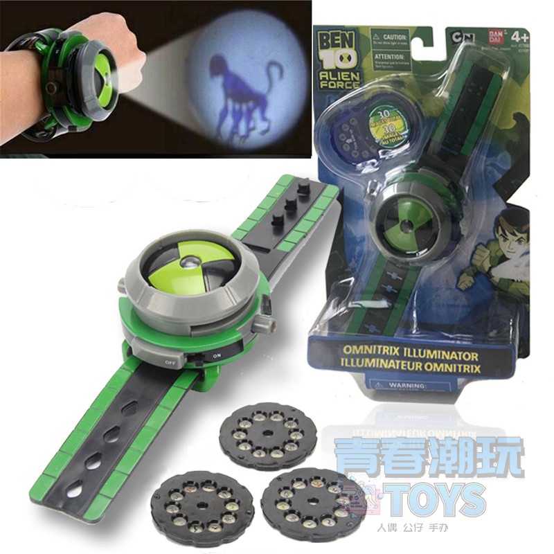 BEN10 少年骇客田小班手表玩具Omnitrix变身器外星英雄超能兽发光