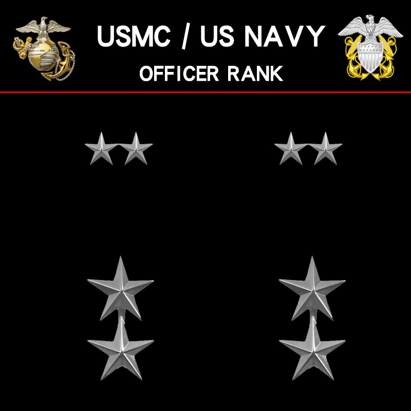 美国陆战队两星少将军衔将军领徽领章肩章胸章奖章勋章影视道具星