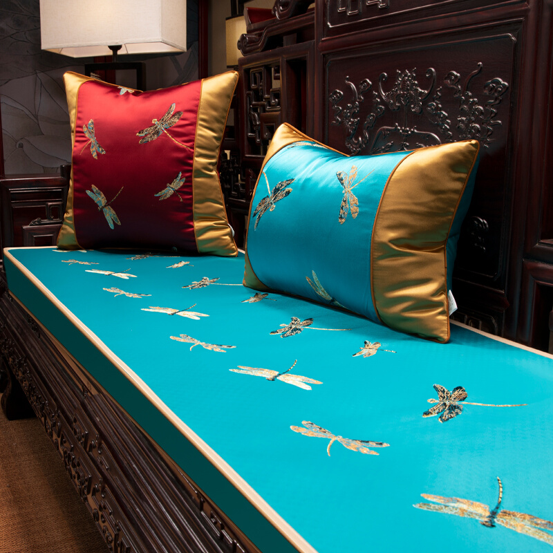 实木沙发盖巾防滑罗汉床垫全盖布红木家具盖布新中式坐垫尺寸定制