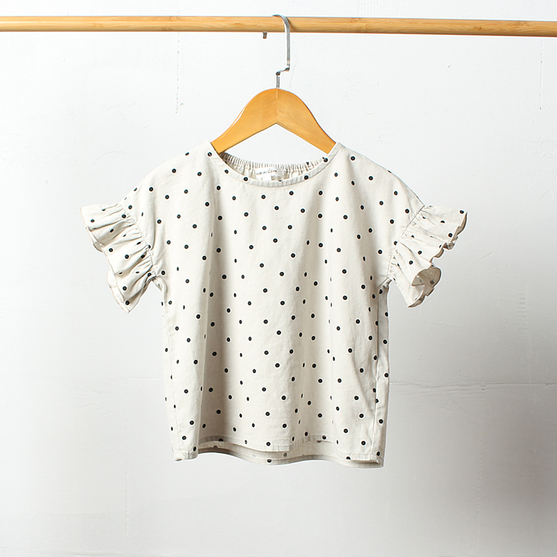 A008 童装100-140码 日本单儿童棉麻短袖T恤夏装日系半袖女童外贸