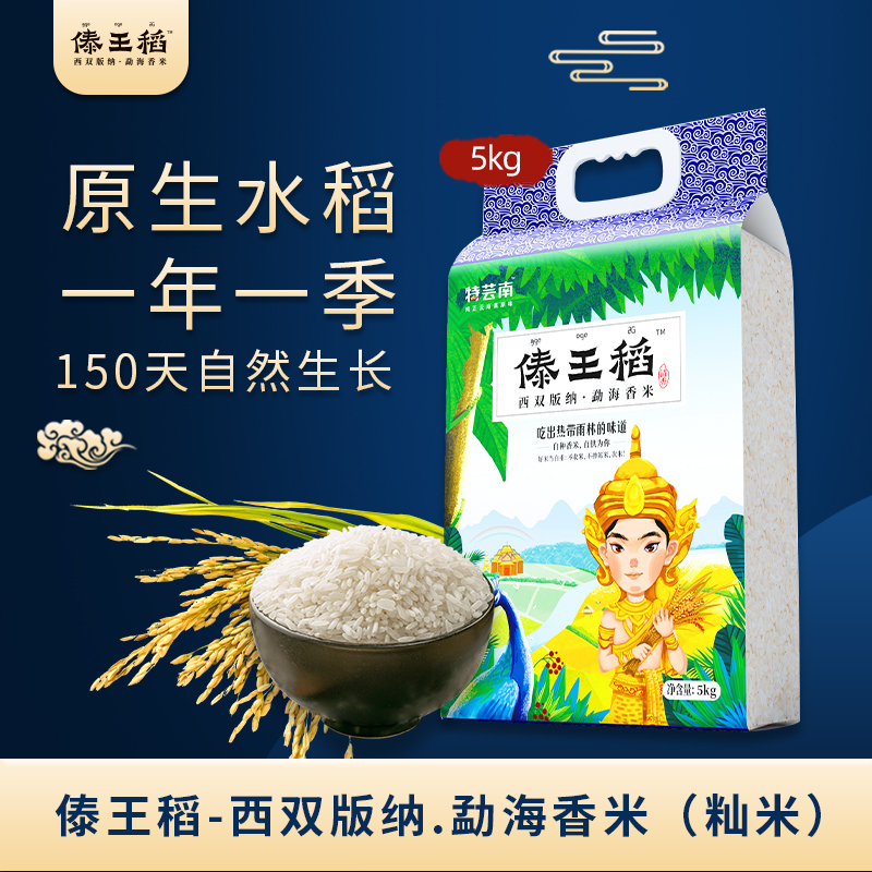 2023年新米傣王稻长粒香米5kg胚芽10斤云南特产籼米一年一季清香
