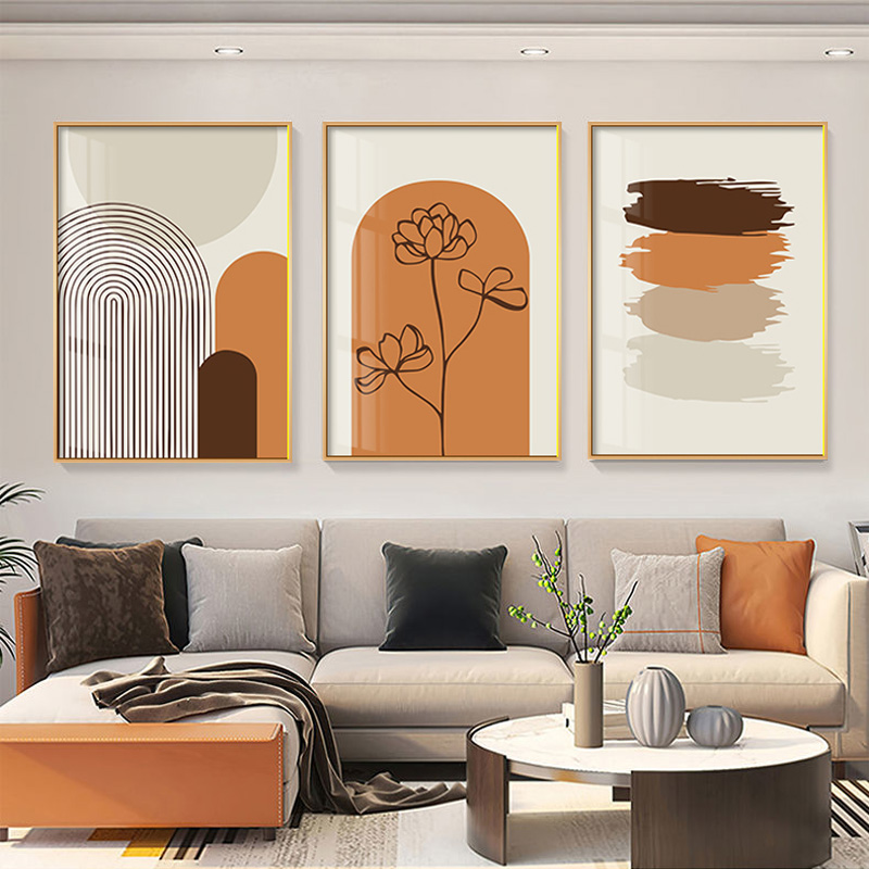 北欧莫兰迪色系装饰画客厅抽象极简餐厅沙发背景墙壁卧室床头挂画
