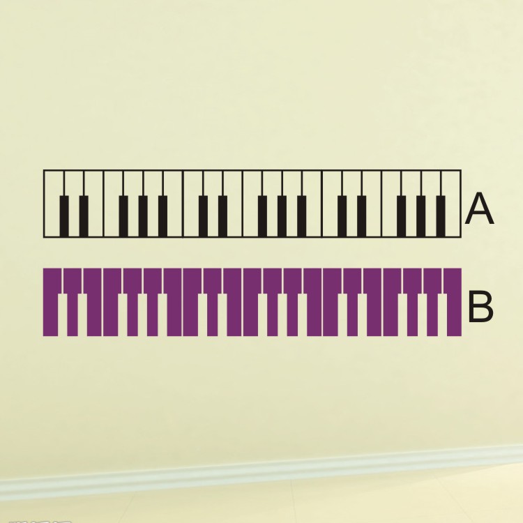 新品音乐符号音符五线谱钢琴黑白键教室琴行幼儿园背景墙贴纸自粘
