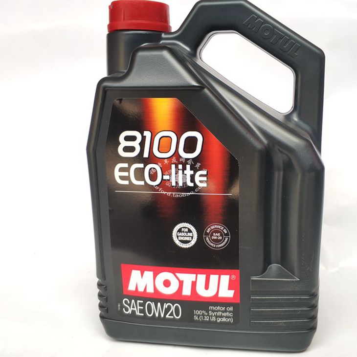 新包装 摩特MOTUL酯类节油型全合成机油8100 ECO-LITE 0W20 5L