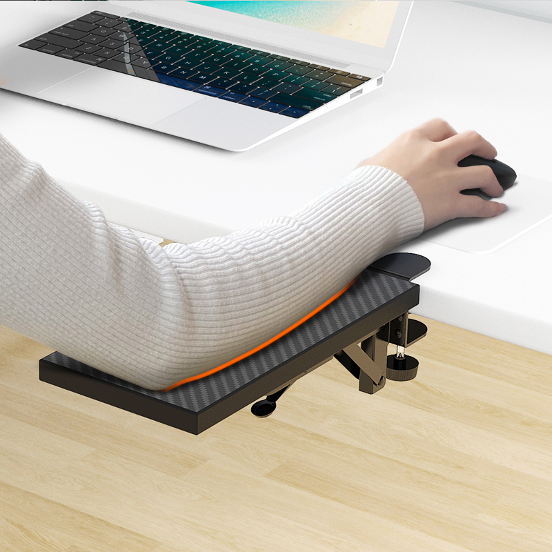 电脑手托架办公桌子胳膊手臂支架鼠标垫键盘手肘支撑桌面延长板