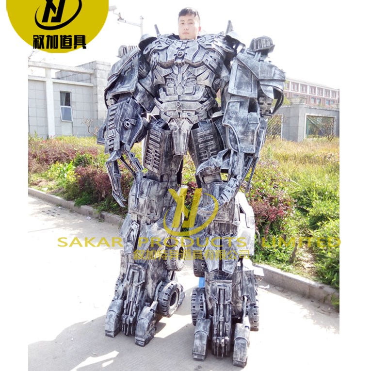 变形金刚大型真人版可穿戴机器人铠甲盔甲威震天COS服装暖场道具