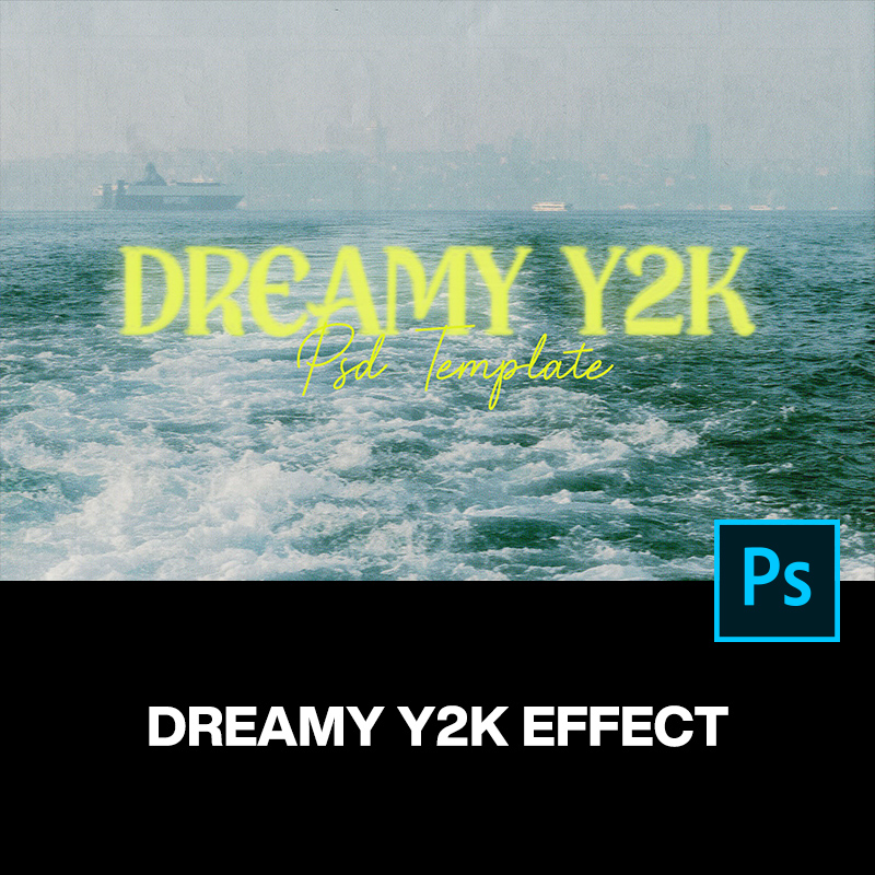 梦幻复古颗粒怀旧Y2K图像老照片胶片做旧影印滤镜ps样机特效模板