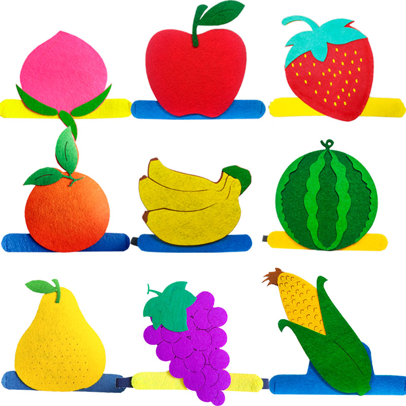 卡通水果头饰蔬菜苹果葡萄草莓西瓜萝卜辣椒头套帽子儿童表演道具