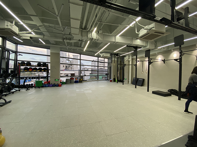 室内健身房橡胶地垫减震缓冲垫家用室外运动场地防滑健身室专用