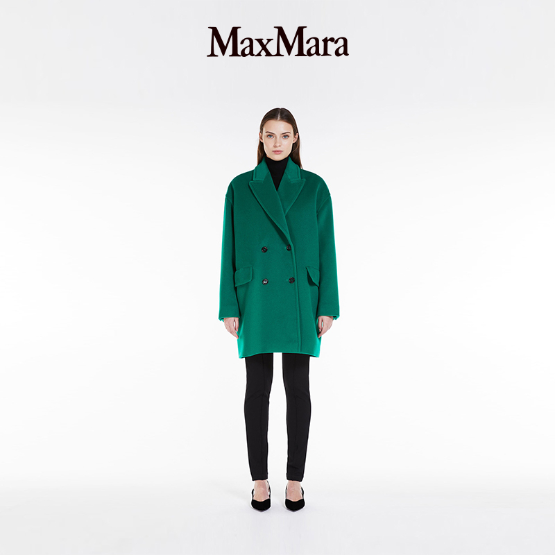 【季末甄选】MaxMara 女装羊毛羊绒短款大衣1086043306