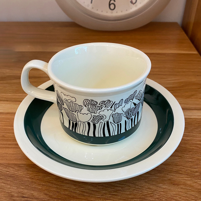 英式下午茶红茶咖啡杯子茶具陶瓷杯碟套装vintage中古花茶马克杯
