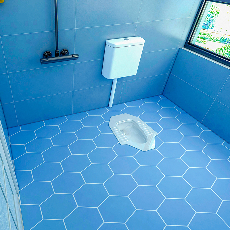 新型加厚地板贴浴室地板砖贴纸装饰卫生间防水地贴自粘防滑瓷砖贴