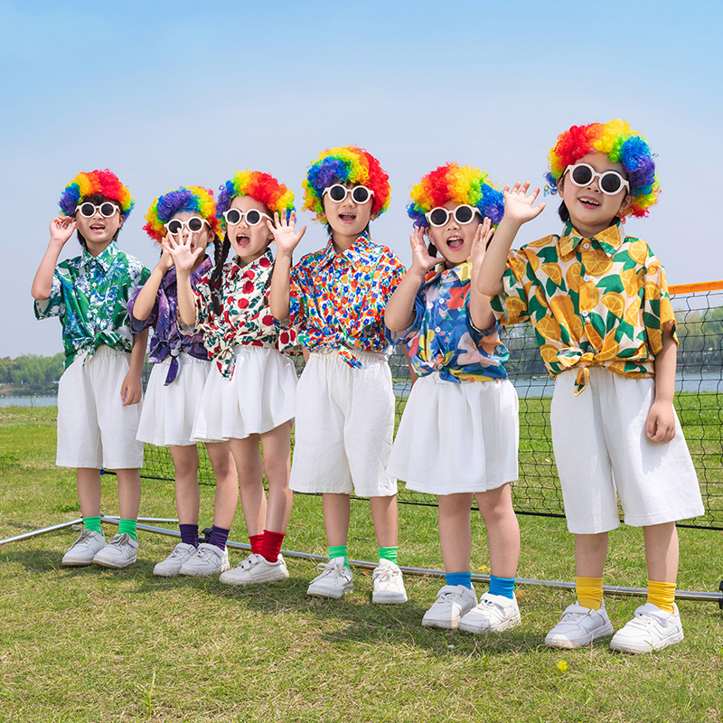 六一儿童演出服小学生运动会啦啦队班服幼儿园毕业照合唱表演服装